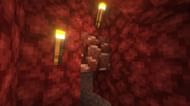 Ancient debris tends to favor lower areas of the Nether (Image via Mojang)